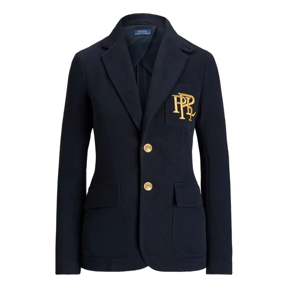 Ralph Lauren Navy Blazer with Gold Crest